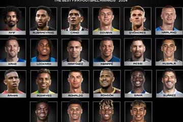 FIFA年度最佳阵容候选公布：罗德里领衔，梅西C罗入选，久保建英提名最佳中场
