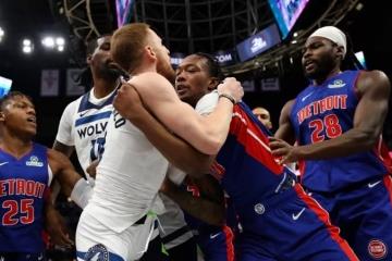 NBA官方公布重磅罚单：活塞森林狼冲突，5人禁赛，斯图尔特遭追加处罚