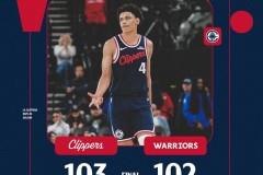 科尔被驱逐，勇士客场102-103惜败快船，伦纳德24分12篮板库里空砍27分