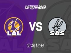 NBA常规赛，马刺107-91击败湖人，约翰逊贡献27分6篮板