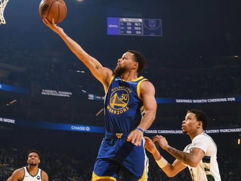 2024年1月8日，NBA常规赛雄鹿vs勇士高清比赛录像回放，库里31分6篮板7助攻率队终结连败