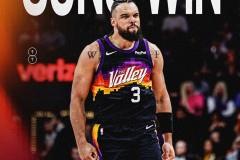NBA常规赛，太阳主场以112-107险胜尼克斯，布克砍下31分8篮板，狄龙贡献27分