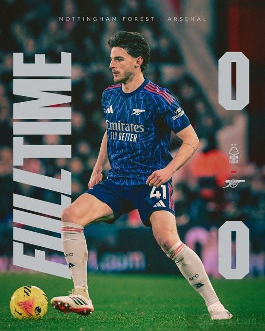 诺丁汉森林0-0阿森纳