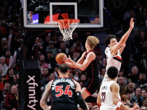 2024年1月24日，NBA常规赛猛龙对开拓者全场回放，巴恩斯关键11分锁定胜局