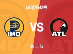 NBA常规赛，步行者半场领先老鹰4分，马瑟林16分麦科勒姆17分表现出色
