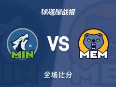 NBA常规赛，灰熊137-128击败森林狼，杰克逊贡献30分6篮板1助攻
