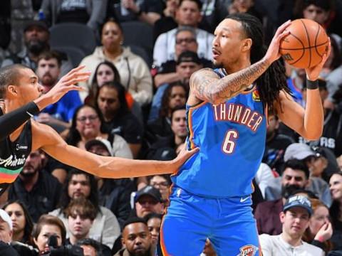 2月5日NBA常规赛，雷霆对阵马刺全场高清录像，文班亚马数据亮眼22 14