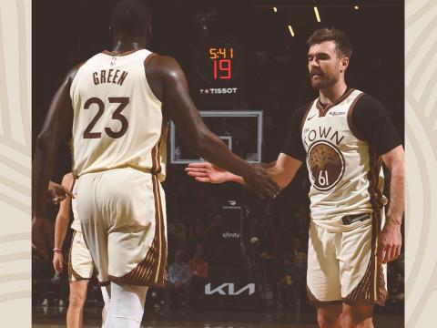 2月10日NBA常规赛，灰熊对决勇士全场录像回放，桑托斯准绝杀瞬间再现