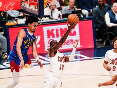 NBA常规赛骑士vs掘金全场录像回放，哈登加盟骑士后两战场均22.5分6板7.5助