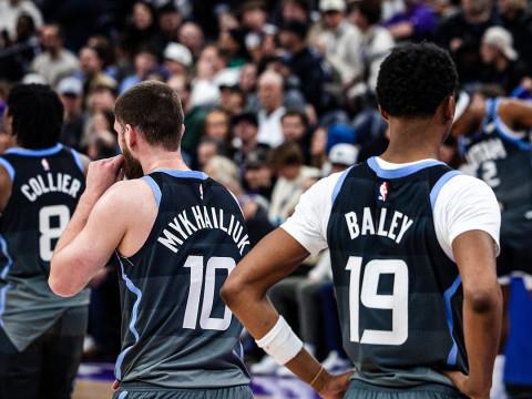 2024年2月13日 NBA常规赛回放，开拓者vs爵士全场高清录像 霍勒迪31 9 7表现出色