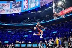 NBA扣篮大赛，凯沙德·约翰逊罚球线大风车扣篮夺冠