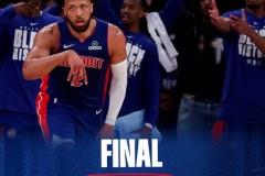 NBA常规赛，活塞客场126-111击败尼克斯，坎宁安42分8篮板13助攻，里德18分7篮板