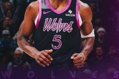NBA常规赛，森林狼主场122-111击败独行侠，爱德华兹40分，戈贝尔22分17篮板