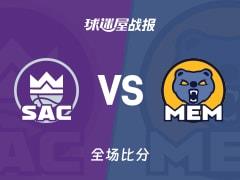 NBA常规赛，威斯布鲁克25分2篮板7助攻，国王123-114击败灰熊