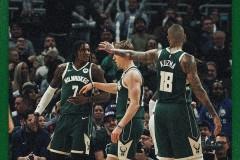 NBA常规赛，雄鹿主场118-116险胜骑士，阿伦空砍27 11，哈登缺阵