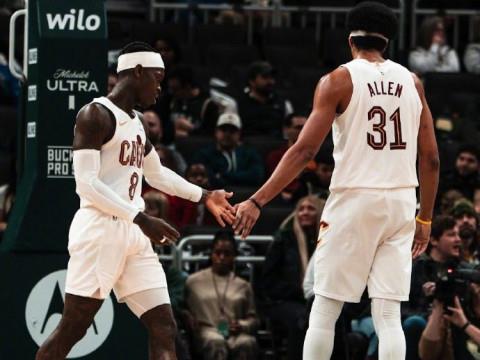 2024年2月26日，NBA常规赛骑士vs雄鹿全场高清录像回放，阿伦16 10两双表现