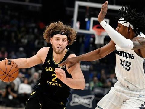 NBA战报，无追梦勇士8人得分上双6连胜灰熊，霍福德15000分里程碑闪耀赛场