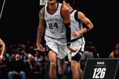 NBA常规赛，马刺客场126-110大胜篮网豪取11连胜，尚帕尼26分，文班亚马12分8篮板