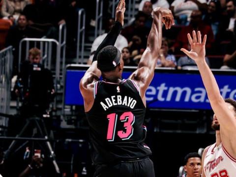 2024年3月1日，NBA常规赛火箭对阵热火全场录像回放，阿德巴约24分11篮板表现抢眼