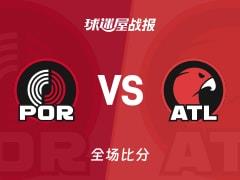 NBA常规赛，老鹰135-101大胜开拓者，奥孔古贡献25分10篮板6助攻