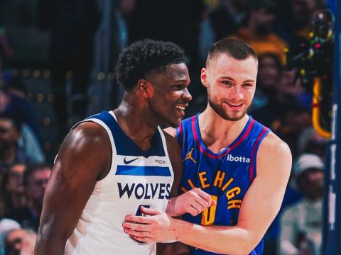 3月2日NBA常规赛全场高清回放，森林狼vs掘金，约基奇空砍准三双
