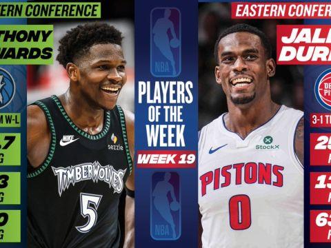 NBA周最佳官宣，华子当选杜伦首次获奖，东契奇杜兰特库明加获提名