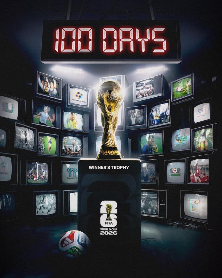 元素丰富，FIFA发布世界杯倒计时百天海报，汇聚经典夺冠瞬间