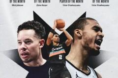 马刺包揽西部月最佳四项大奖，创造NBA历史纪录