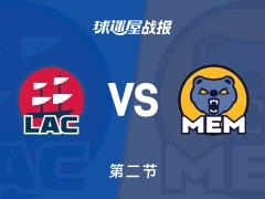 NBA常规赛，灰熊半场领先快船1分，斯潘塞10分伦纳德20分