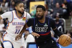 NBA东西部最新排名，活塞和雷霆分列榜首