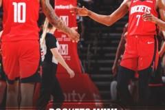 NBA常规赛火箭主场113-99胜猛龙，杜兰特29分，汤普森史密斯各得23分