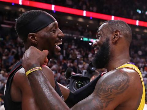 NBA常规赛，热火150-129战胜奇才，阿德巴约单场得分超詹姆斯61分，加冕热火队史得分王