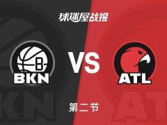 NBA常规赛，老鹰半场领先篮网，里萨谢16分，米诺特10分
