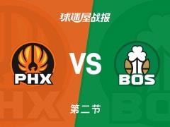 NBA常规赛：凯尔特人次节领先太阳4分，布朗与布克各得19分