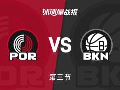 NBA常规赛，三节战罢开拓者91-65领先篮网，阿夫迪亚贡献16分6篮板5助攻