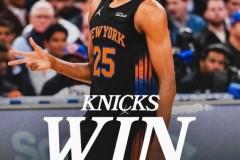 NBA常规赛，尼克斯主场121-116力克鹈鹕，布伦森32分唐斯21 14