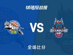 CBA常规赛，山东102-82击败新疆，约翰逊贡献20分1助攻2篮板
