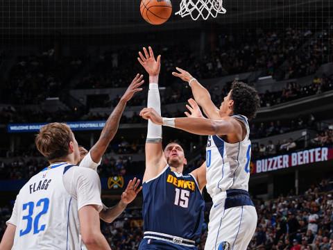 2024年3月26日NBA常规赛录像回放完整版，独行侠vs掘金约基奇23 21 19刷新6项纪录