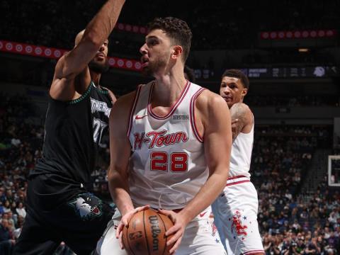 3月26日NBA常规赛火箭vs森林狼录像回放，杜兰特申京同砍30分仍输球