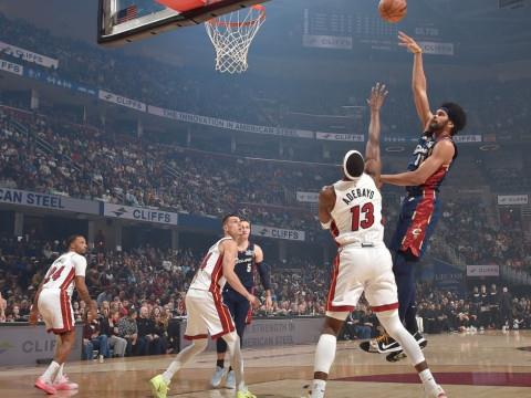 2024年3月28日，NBA常规赛，热火对阵骑士全场录像回放，哈登17分14助攻正负值25全场最高