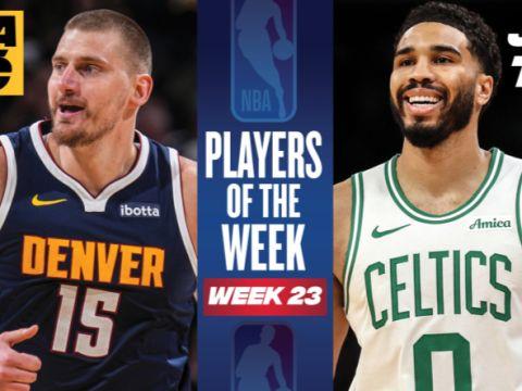 NBA周最佳揭晓：约基奇塔图姆当选，东契奇哈登申京获提名