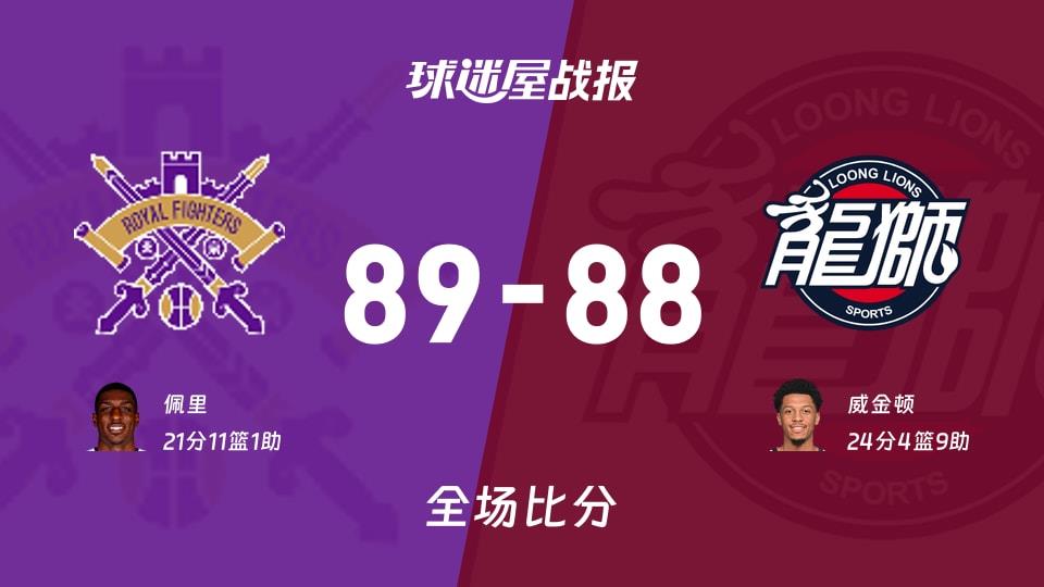 CBA北控vs广州战报:89-88,佩里21 11 1
