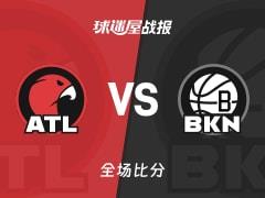 NBA常规赛，麦科勒姆25分7助攻，老鹰141-107大胜篮网