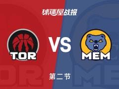 猛龙半场遥遥领先灰熊，巴雷特高效砍下19分