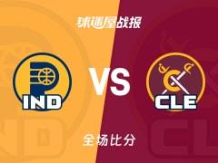 NBA常规赛骑士117-108击败步行者，米切尔狂砍38分6板6助