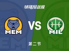 灰熊56-62雄鹿，半场战罢吕佩尔独砍25分