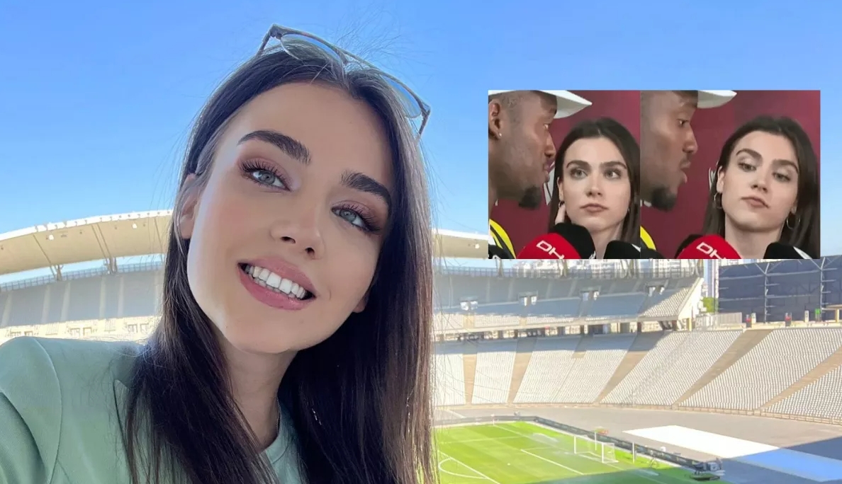 五官精致的土耳其美女记者，沉醉在她的目光中！